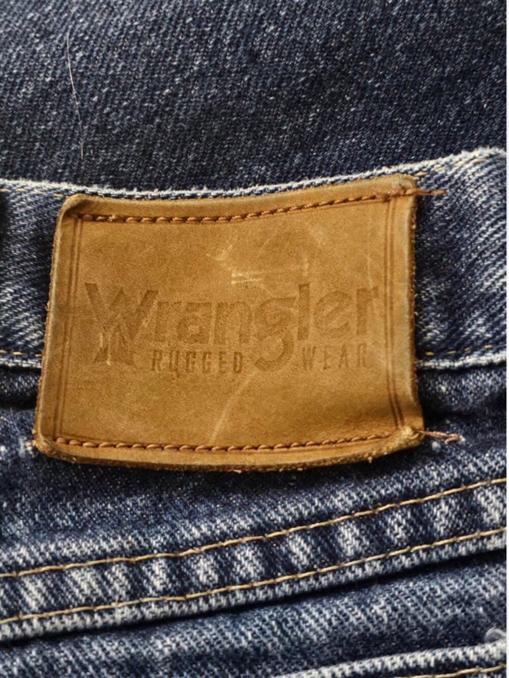 Wrangler Mens Blue Jeans Size 34- Flawed - Picture 4 of 7